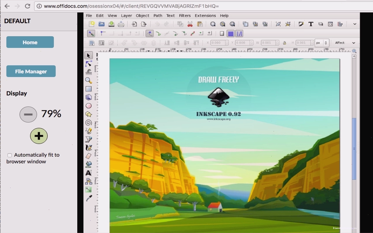 Minh họa các loại hình vector có thể tạo bằng Inkscape
