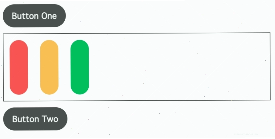 Minh họa cách display: flex hoạt động trong CSS