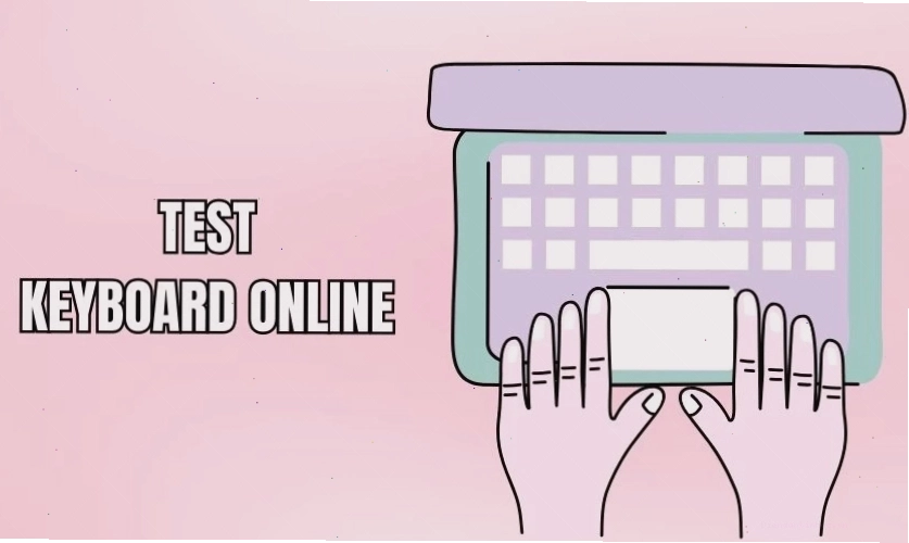Minh họa giao diện công cụ Test Keyboard Online