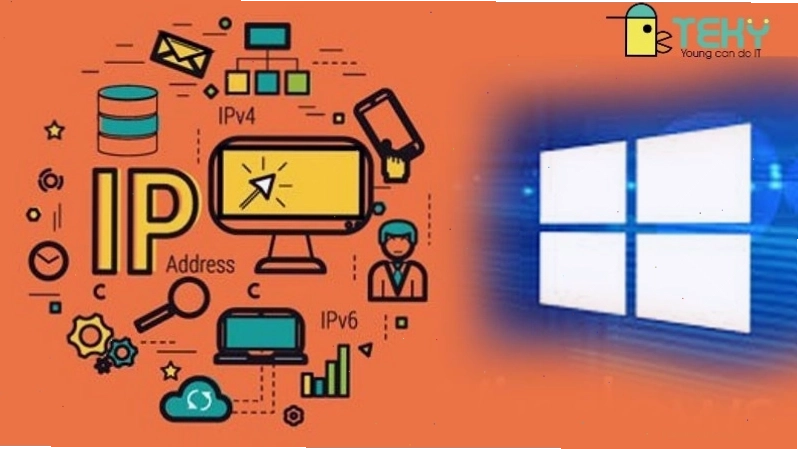 Minh họa giao diện kiểm tra IP máy tính