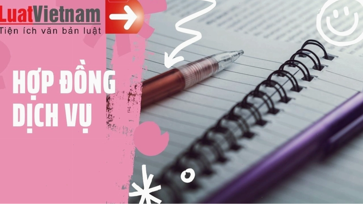 Minh họa hợp đồng dịch vụ, thể hiện sự thỏa thuận giữa các bên