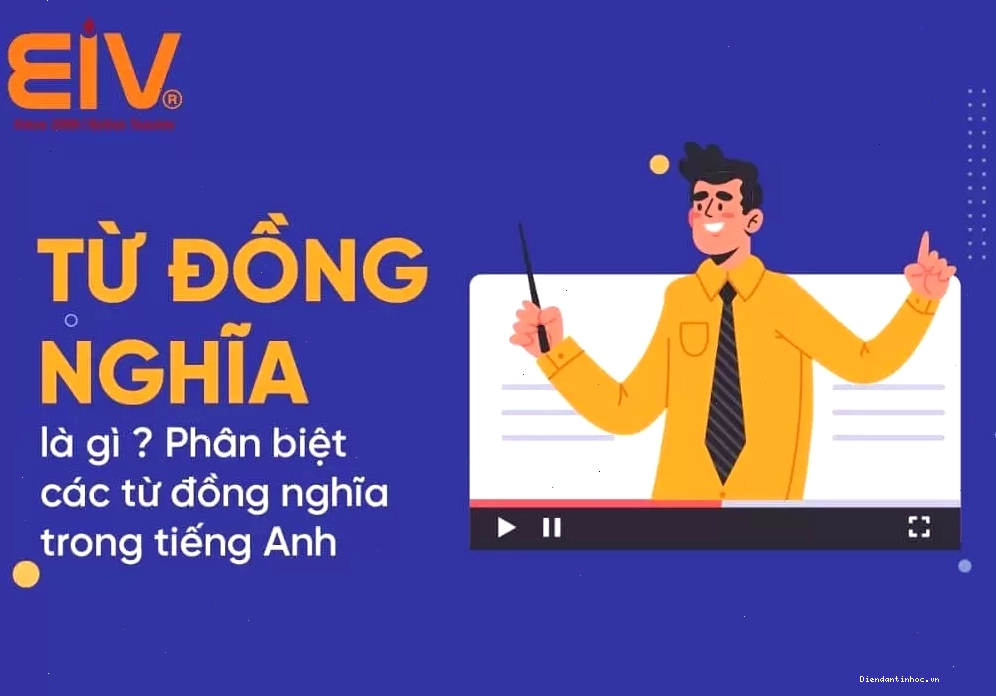 Minh họa khái niệm từ đồng nghĩa trong tiếng Anh