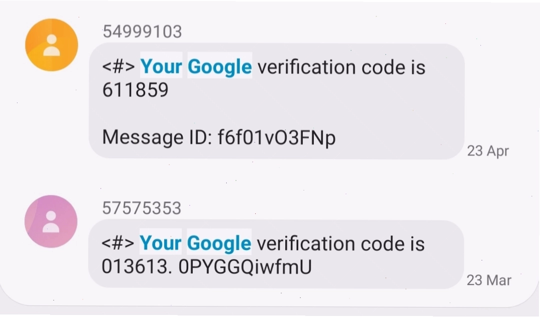Minh họa nhận mã 2FA qua SMS