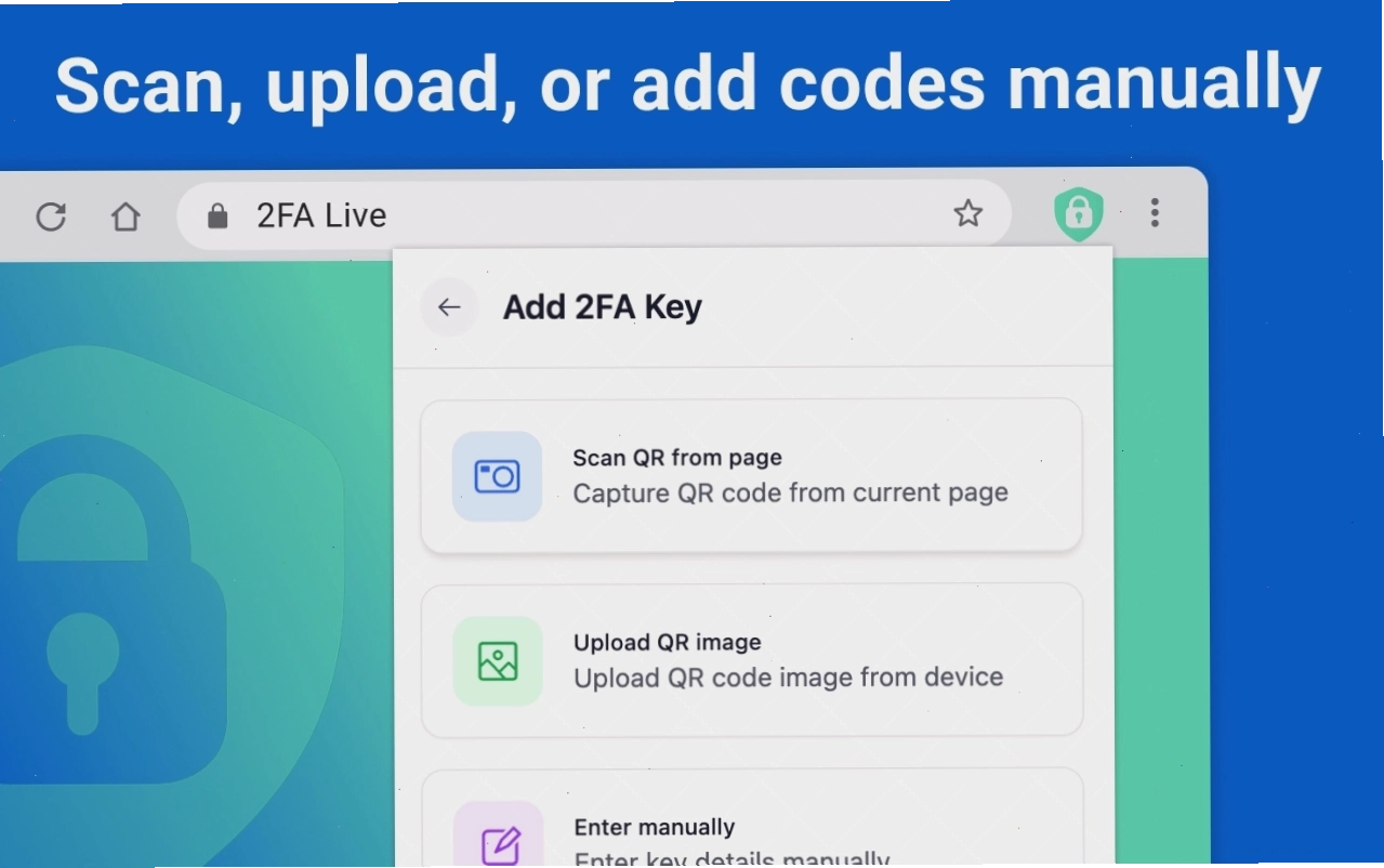 Minh họa quy trình thiết lập 2FA Live với mã QR