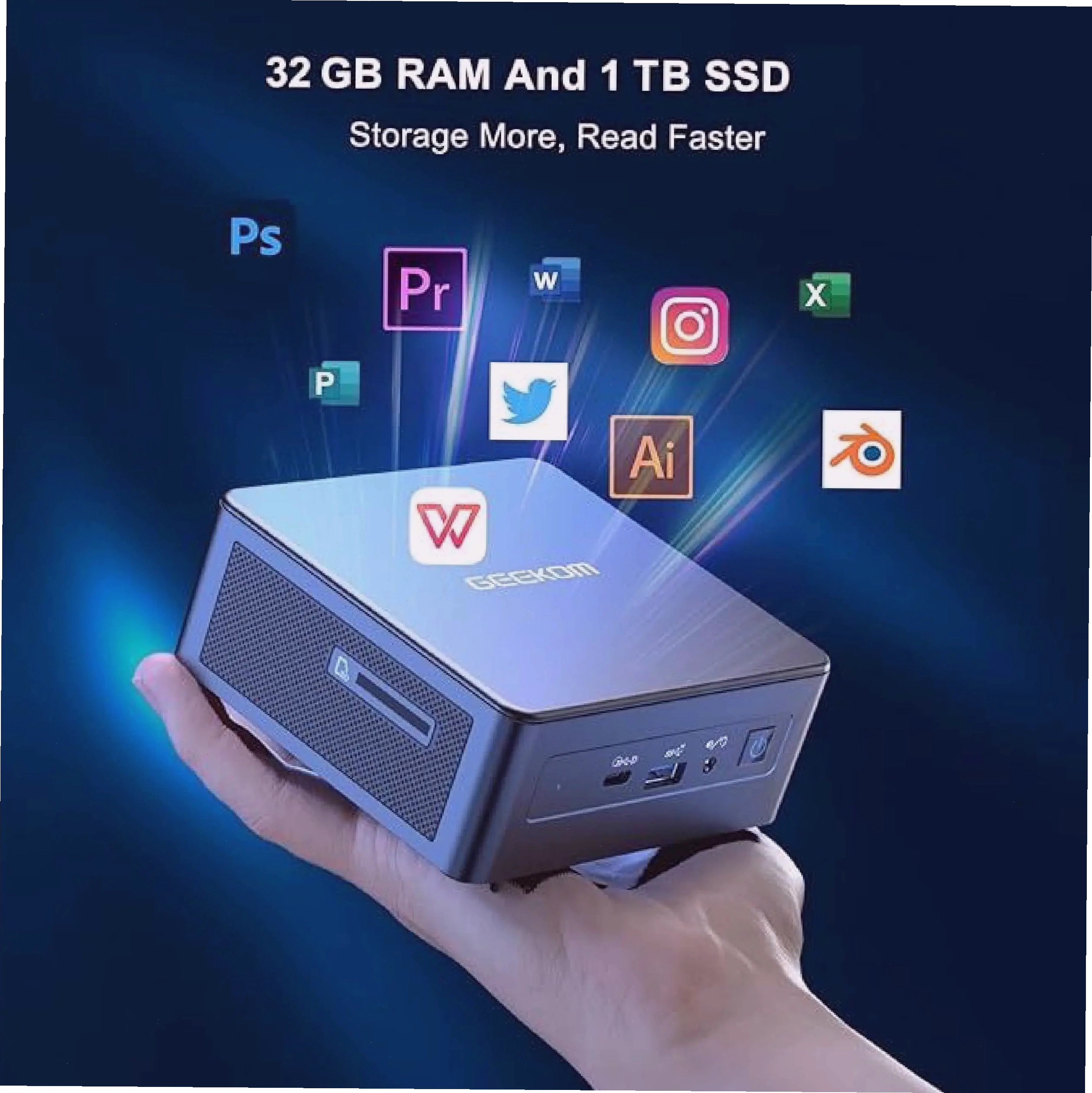 Mini PC gaming lắp sẵn card đồ họa rời hiệu năng cao
