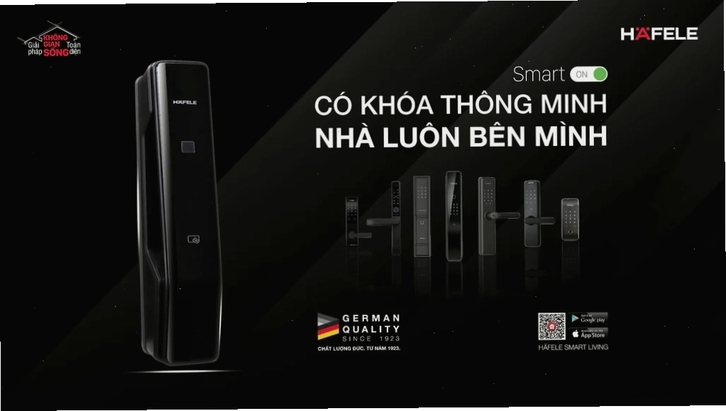 Mở khóa bằng mã số trên khóa điện tử Hafele