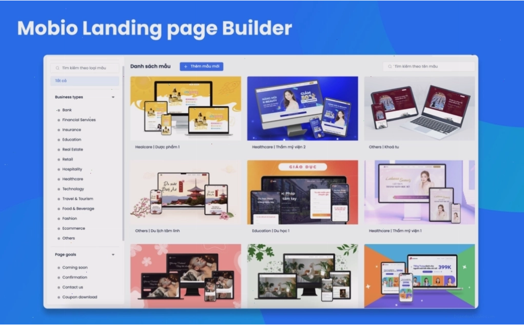 Mobio Landing page Builder - Công cụ tạo landing page hiệu quả