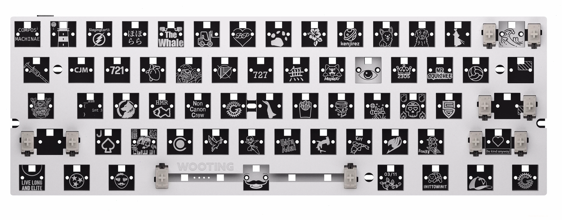 Module tùy chọn cho bàn phím Wooting 60HE+
