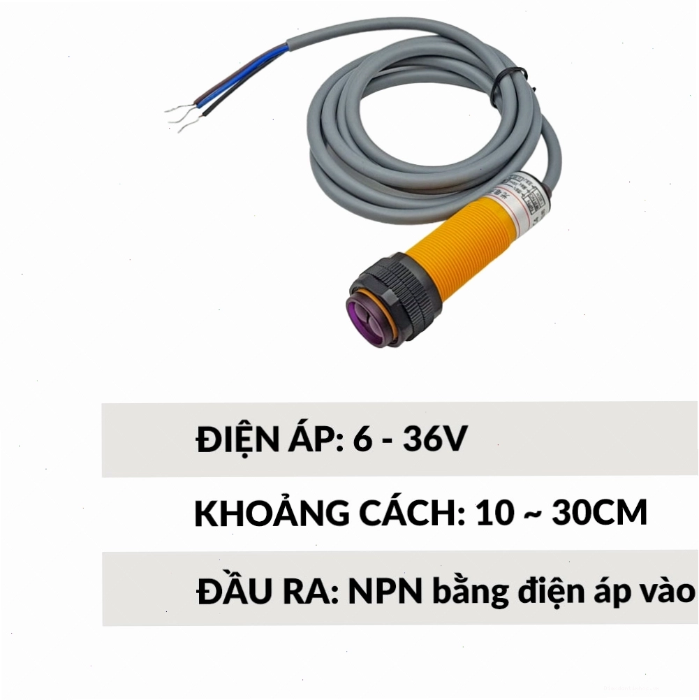 Một ứng dụng của cảm biến vật cản trong dây chuyền sản xuất