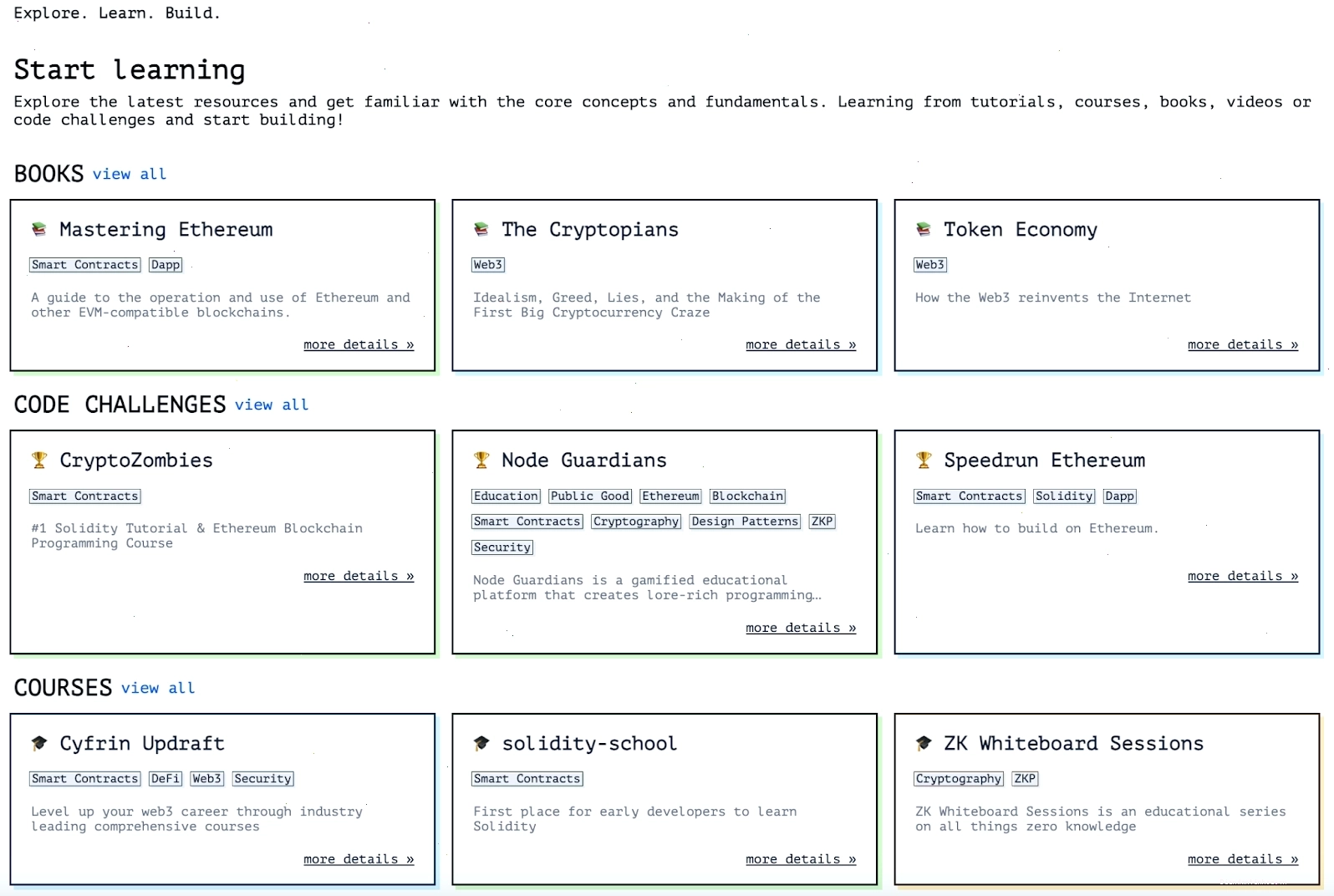 Nền tảng RareSkills cung cấp các khóa học về kỹ thuật blockchain