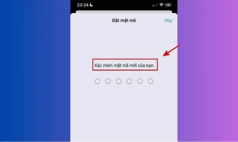 Nhập lại Passcode để xác nhận và hoàn tất quá trình cài đặt trên iOS