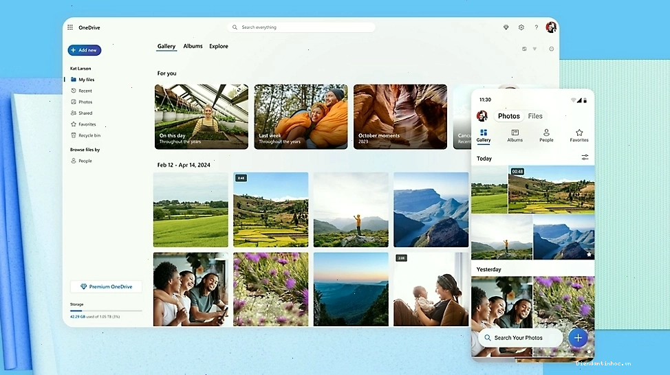 Nhiều thiết bị hiển thị cùng một tệp tin trên OneDrive