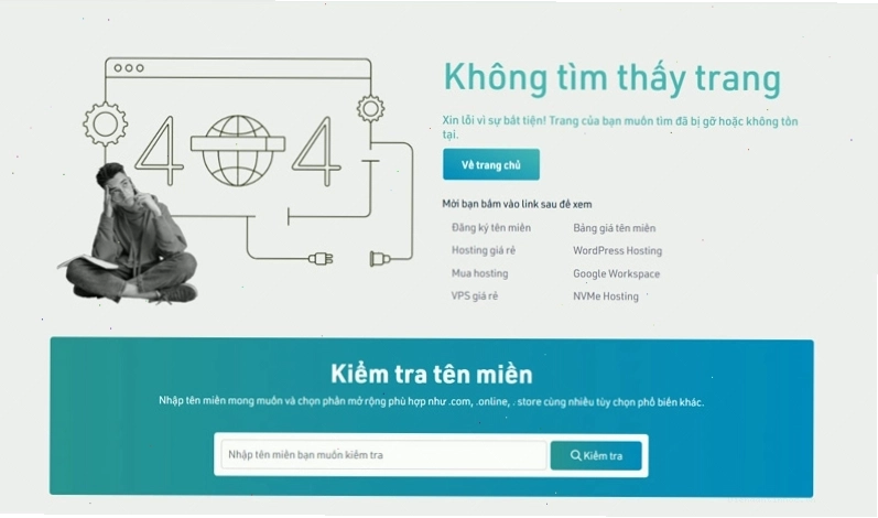 Nội dung cần có trên một trang 404 Not Found thân thiện