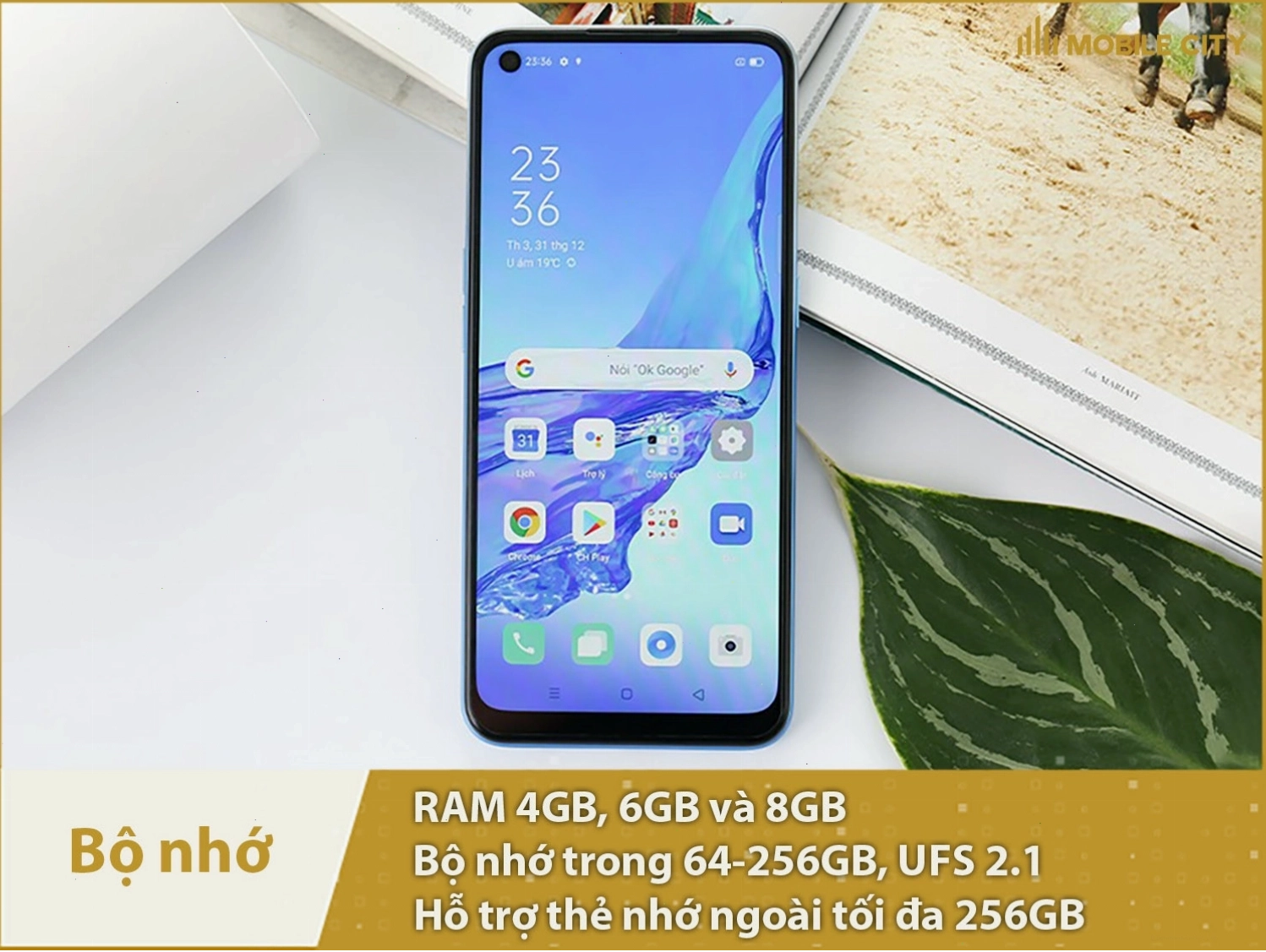 OPPO A53 với các tùy chọn RAM và bộ nhớ trong