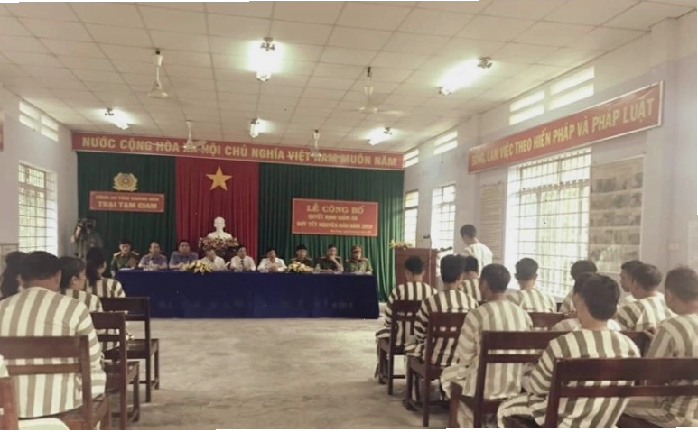 Phạm nhân tham gia các hoạt động cải tạo, rèn luyện tại trại giam