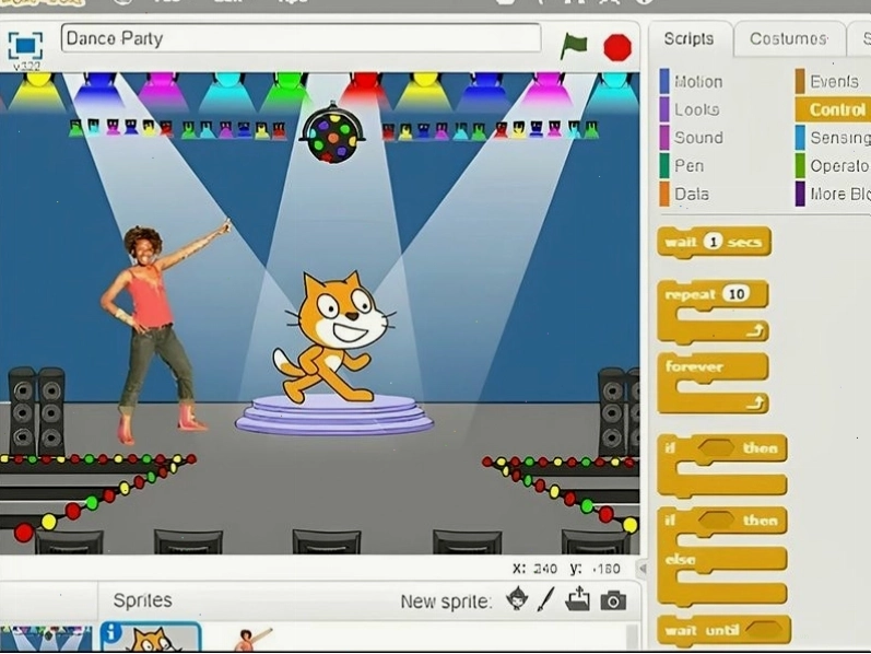 Phần mềm Scratch dùng để tạo ra game, hoạt hình và các dự án tương tác