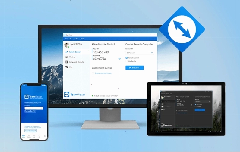 Phần mềm TeamViewer để kết nối máy tính
