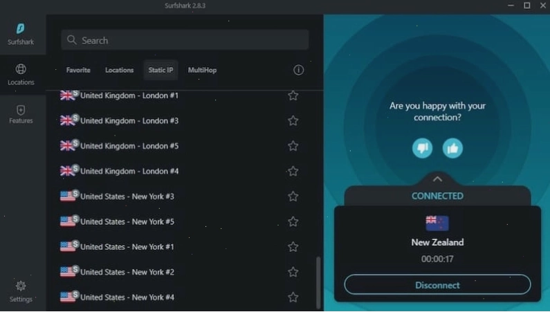 Phần mềm VPN Free PC Surf Shark cho phép kết nối không giới hạn thiết bị