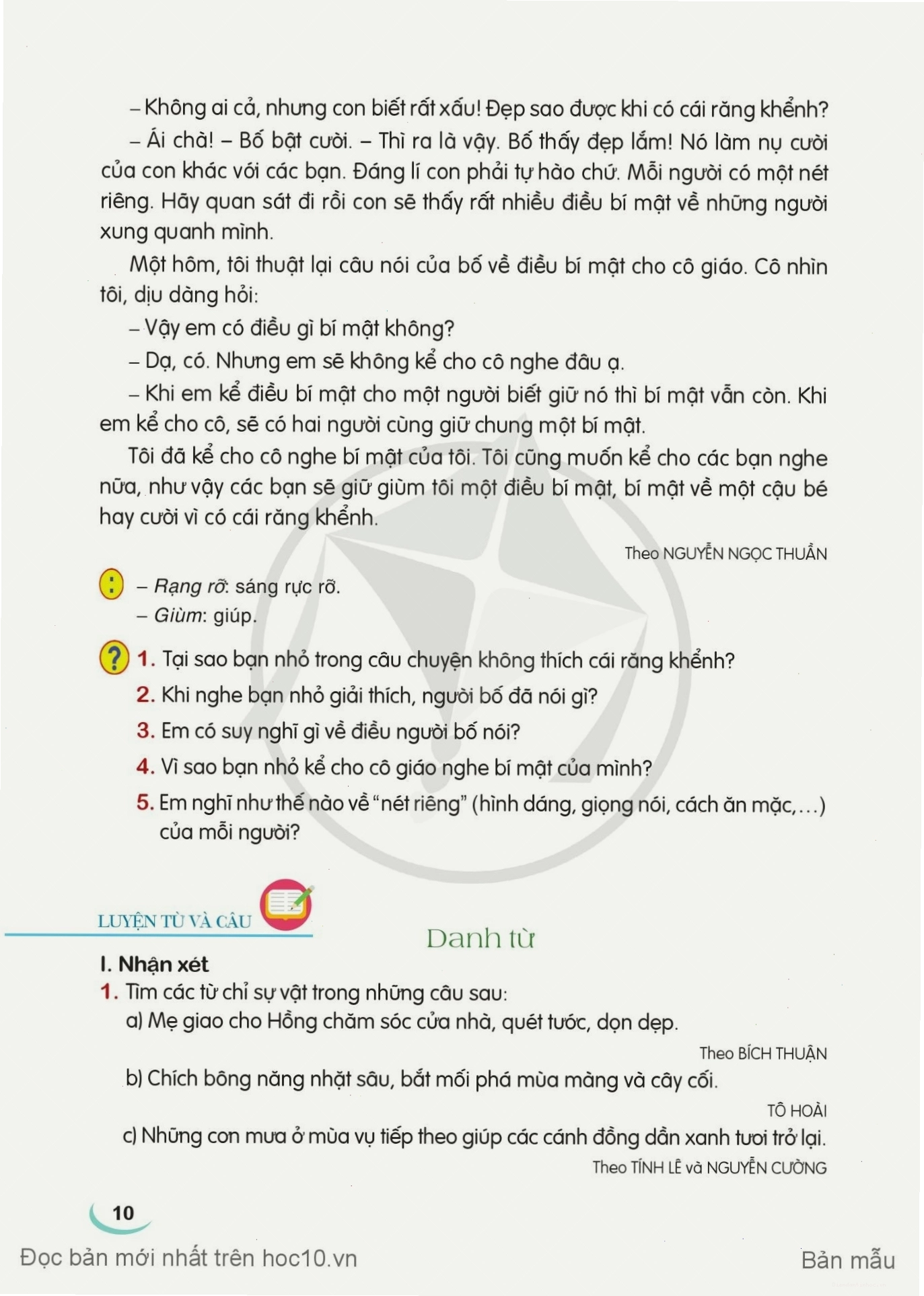 Phụ huynh cùng con ôn tập Tiếng Việt lớp 4