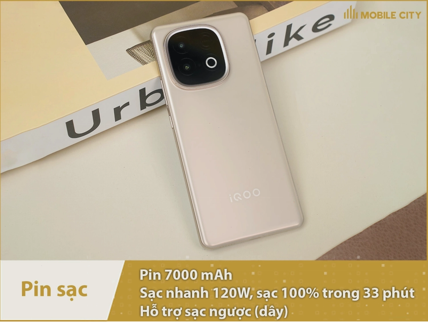 Pin 7000mAh và sạc nhanh 120W trên Vivo iQOO Z10 Turbo Pro