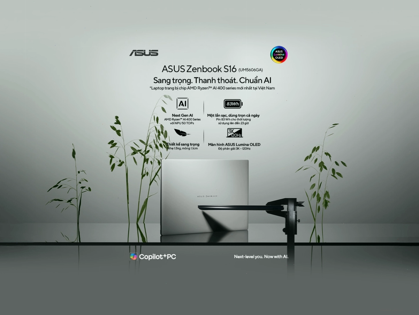 Pin laptop ASUS Zenbook bền bỉ cho cả ngày làm việc