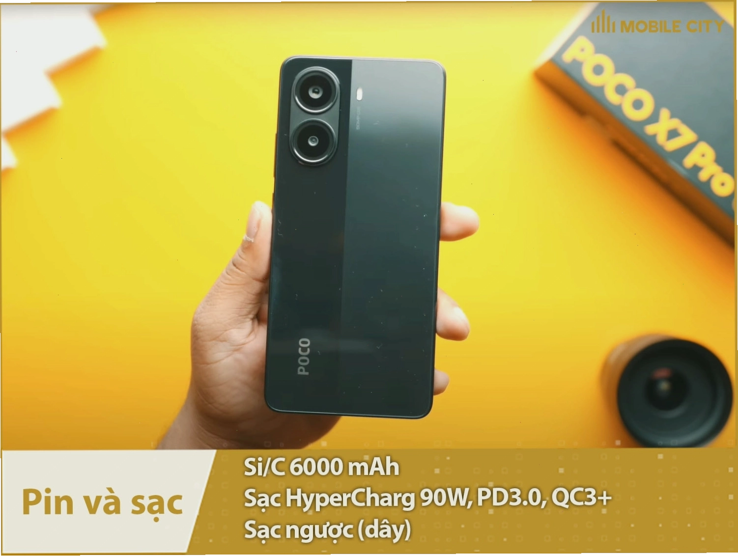 POCO X7 Pro với pin 6000mAh và sạc nhanh 90W