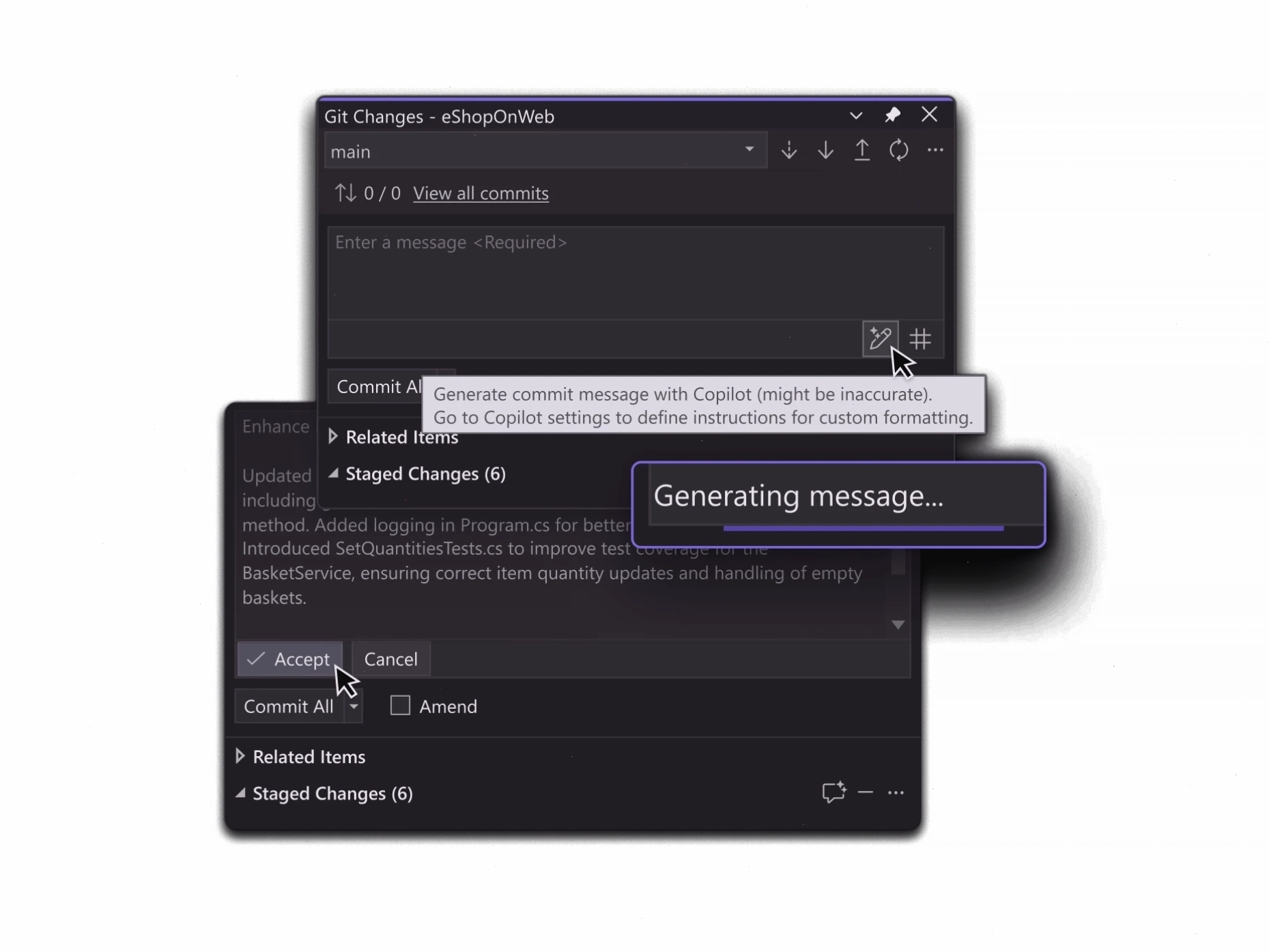 Quản lý phiên bản code với Git trong Visual Studio