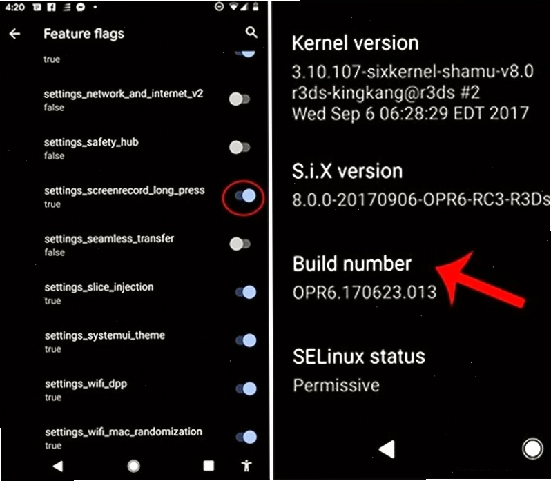 Quay màn hình với hệ điều hành Android