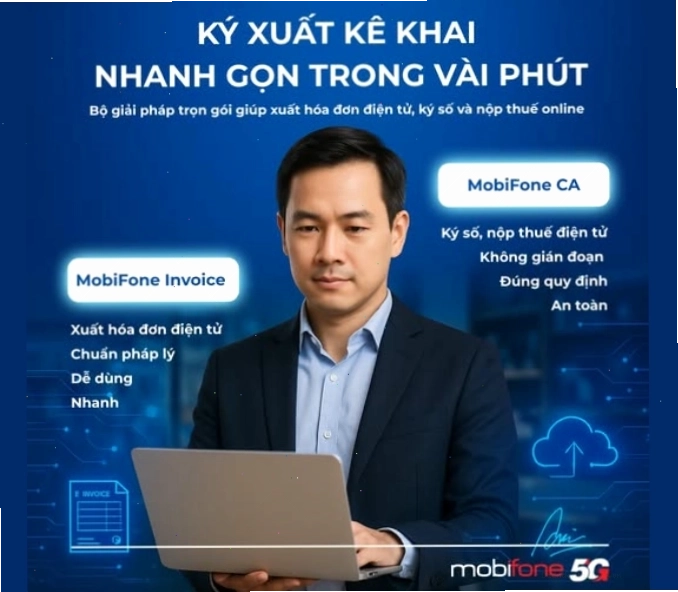Quy trình hóa đơn điện tử và ký số với MobiFone