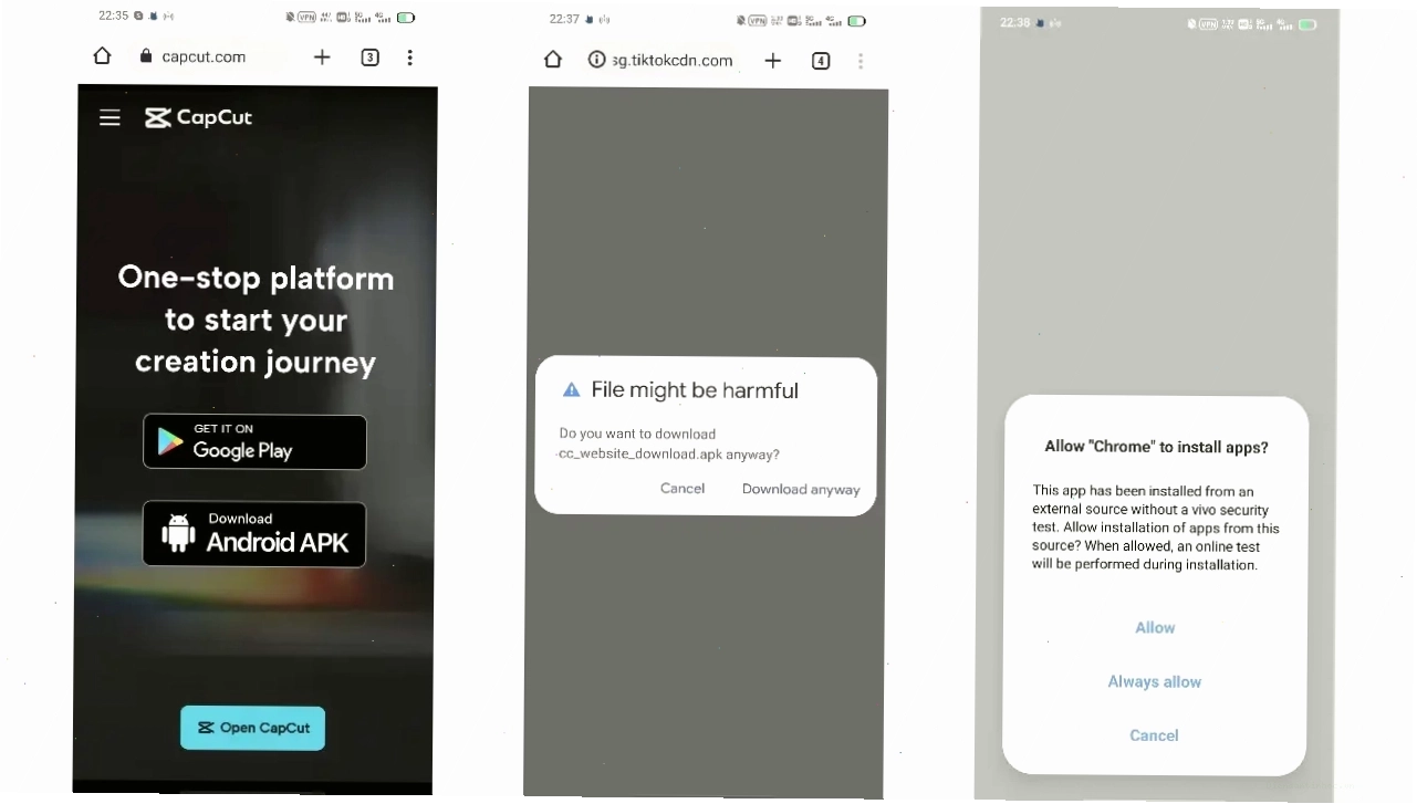 Quy trình nâng cấp lên CapCut Pro trên Google Play Store