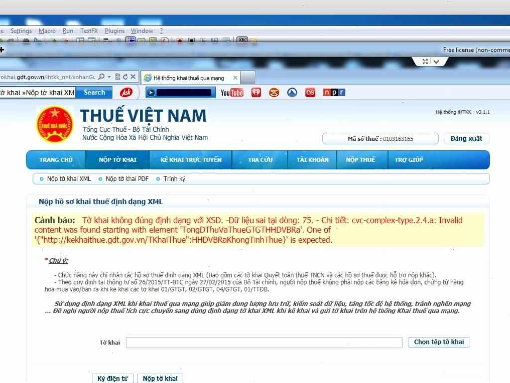 Quy trình nộp tờ khai trực tuyến trên cổng dịch vụ công