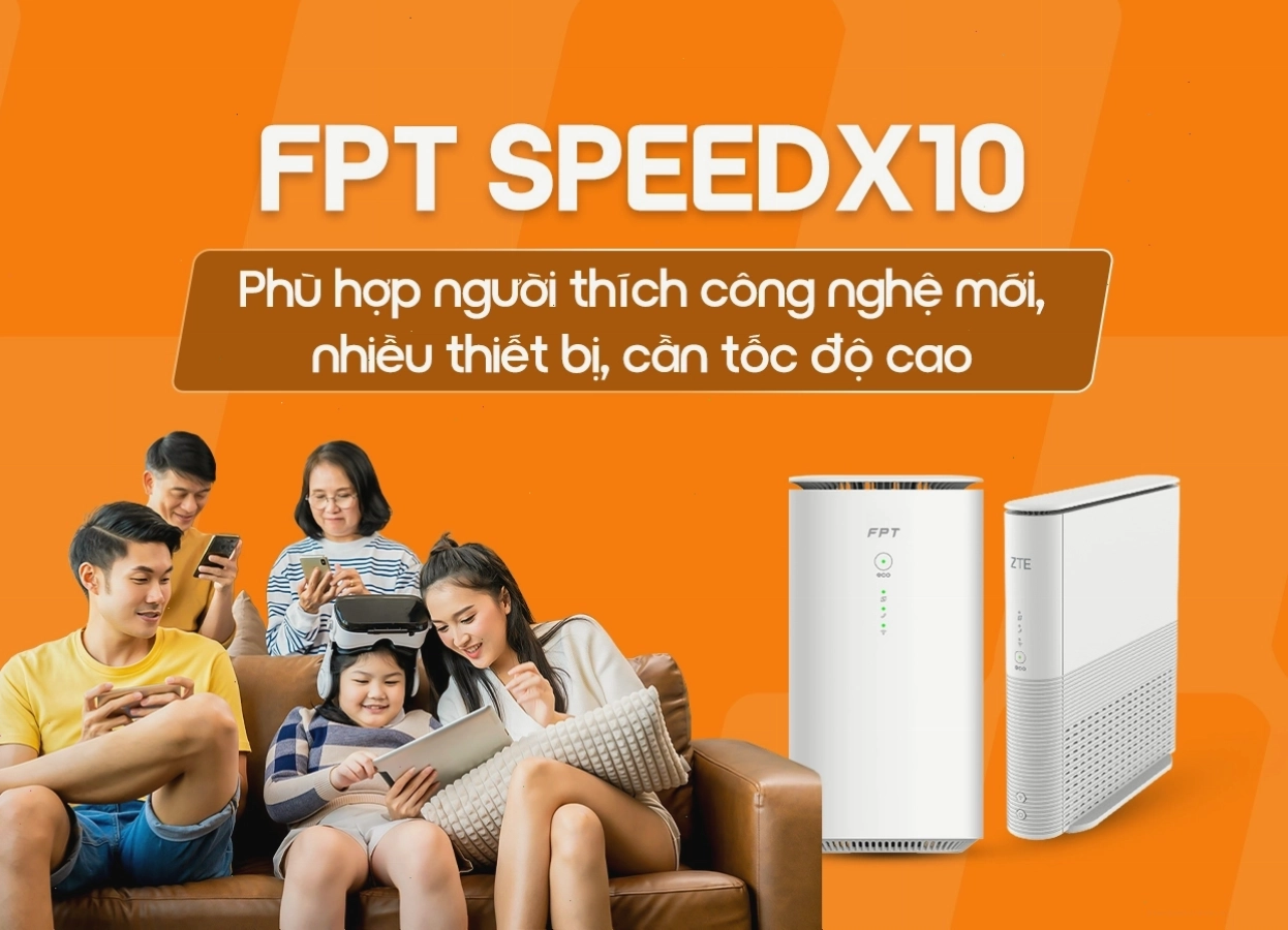 Router FPT SpeedX10 hỗ trợ WiFi 7