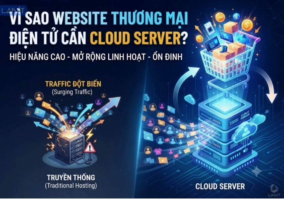 Server đám mây hiệu năng cao cho website thương mại điện tử