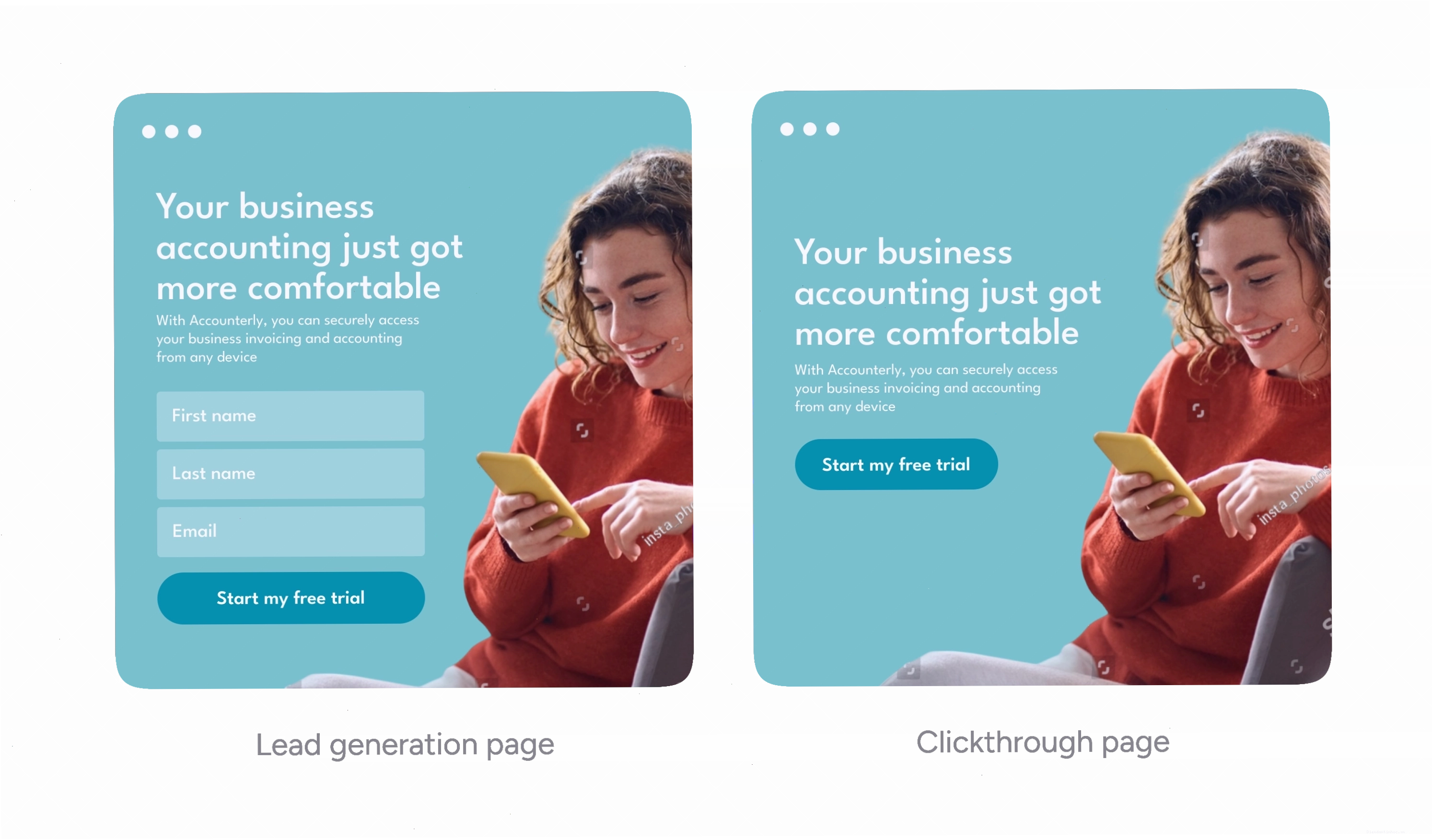 So sánh Landing Page tạo khách hàng tiềm năng và Landing Page chuyển đổi