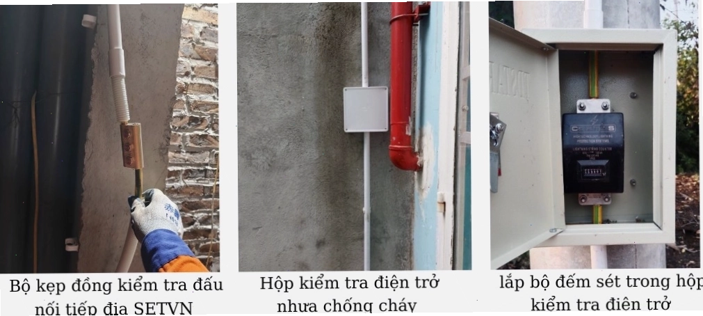 Sử dụng hộp kiểm tra điện trở để đo lường hiệu quả tiếp địa