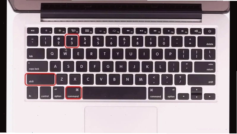 Sử dụng tổ hợp phím Shift Command 3 để chụp toàn bộ màn hình Macbook