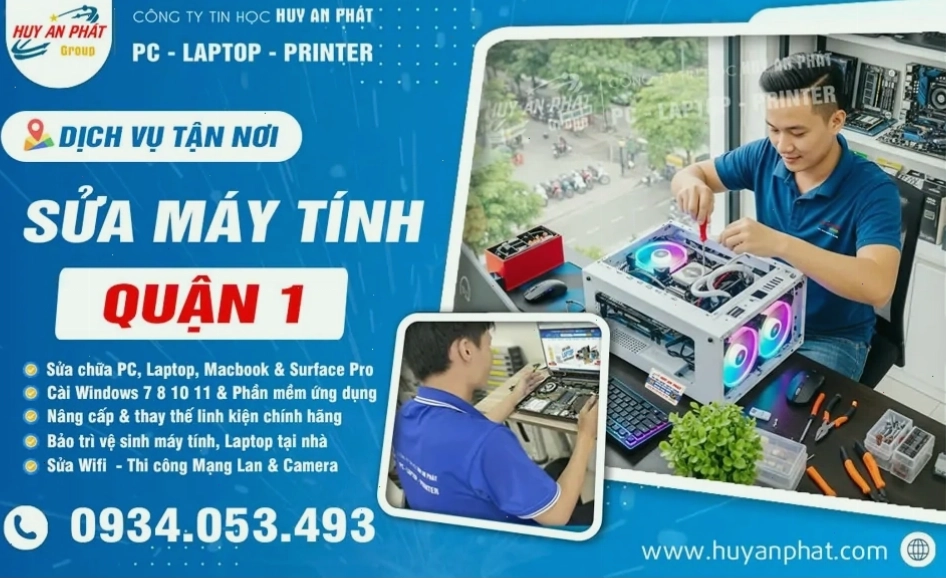 Sửa máy tính tại nhà Quận 1