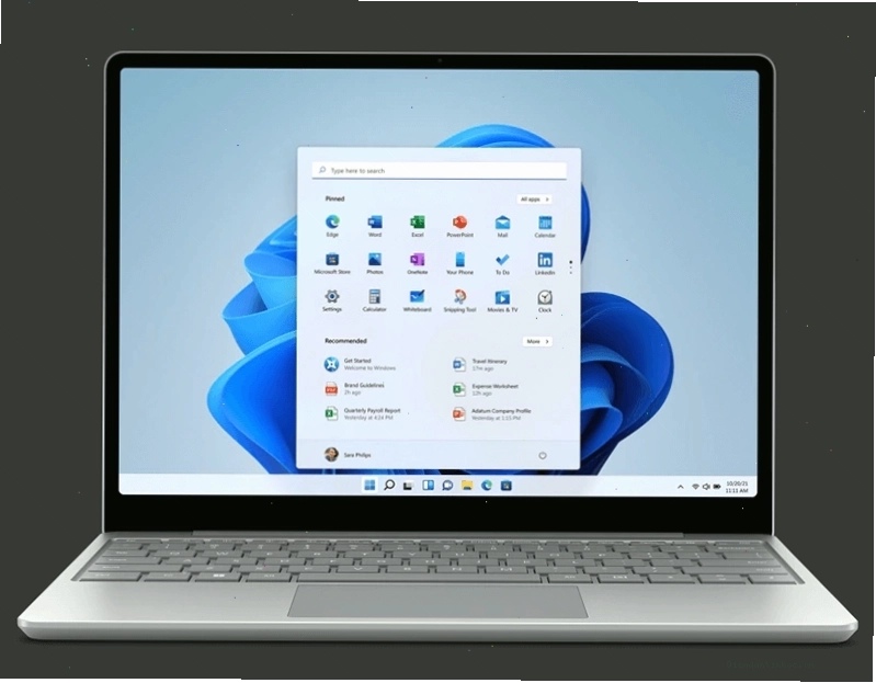 Surface Laptop Go 2 Platinum với phụ kiện bàn phím Type Cover