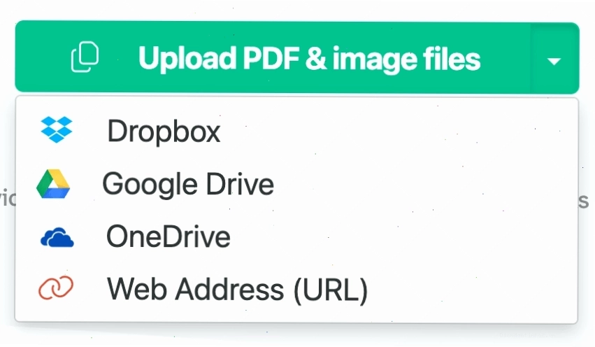 Tải file PDF từ máy tính hoặc cloud để gộp với IlovePDF
