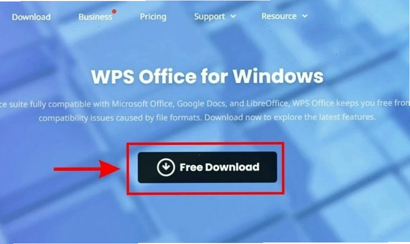 Tải phần mềm WPS Office từ trang chủ