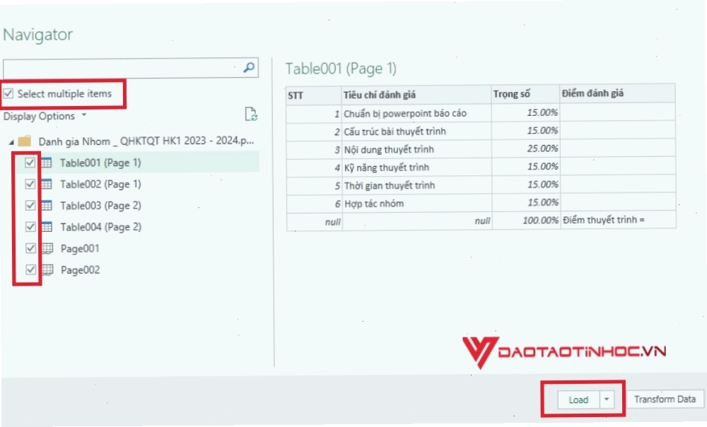 Tải xuống tệp Excel sau khi chuyển đổi từ PDF
