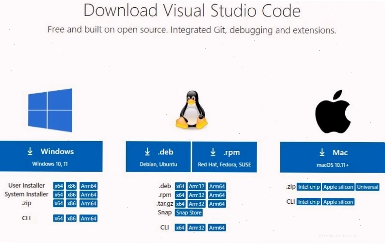 Tải xuống và cài đặt phần mềm Visual Studio Code