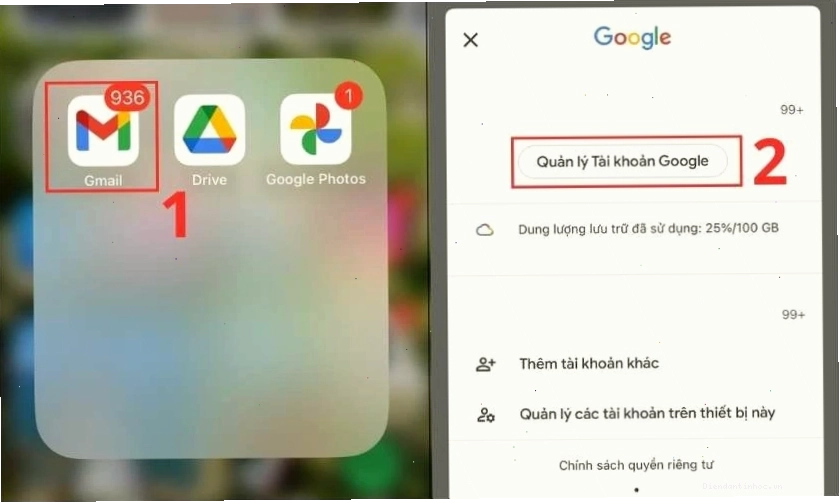 Thao tác đổi mật khẩu Google trên iPhone nhanh chóng