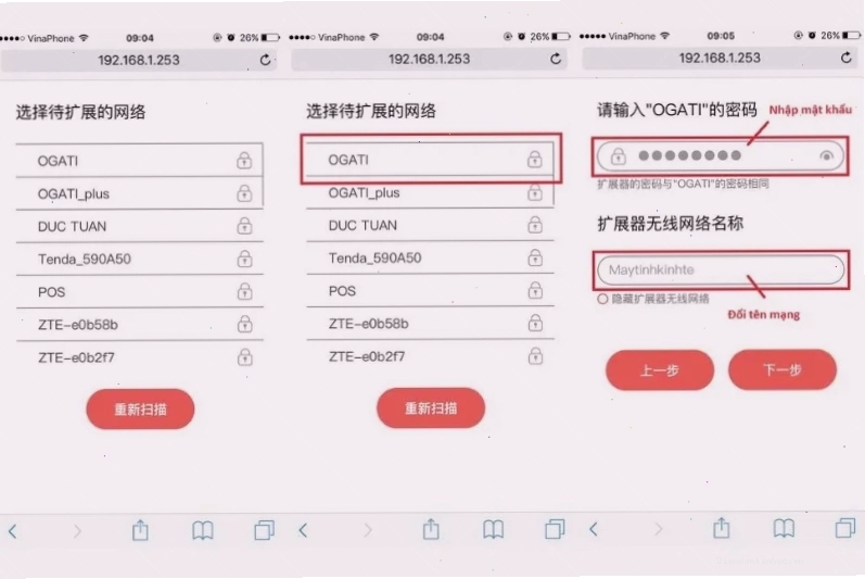 Thay đổi tên và mật khẩu Wifi mới trên Melogin.cn