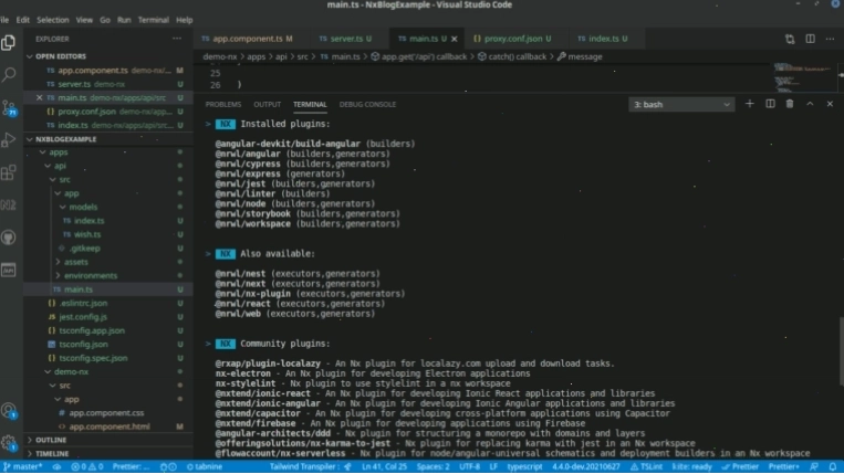 Thêm Node vào Nx Workspace