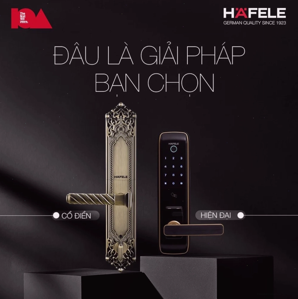 Thiết kế khóa cửa Hafele sang trọng và hiện đại