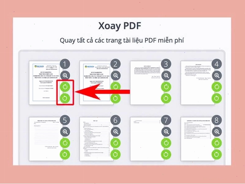 Thiết lập hướng xoay cho các trang PDF trên PDF Candy