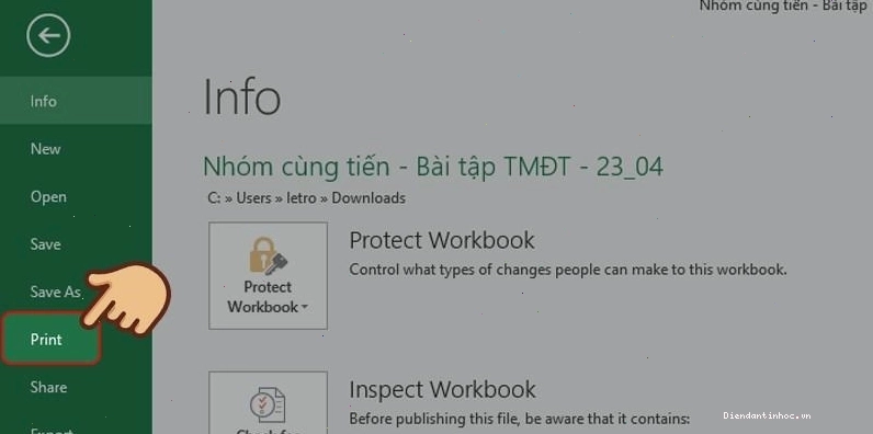 Thiết lập in hai mặt cho file Excel