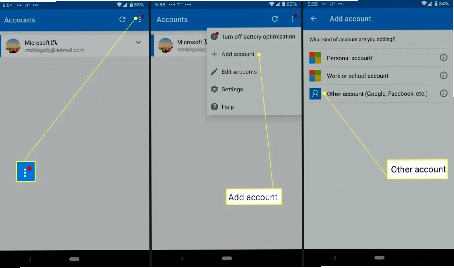 Thiết lập Microsoft Authenticator cho dịch vụ khác