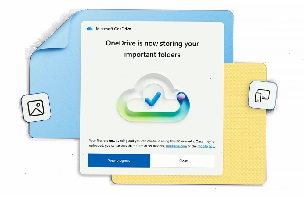 Thông báo của Microsoft OneDrive cho biết các thư mục quan trọng hiện đang được lưu trữ trong Personal Vault